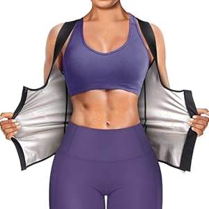 Bingrong Dames Sauna Effect Pak Sauna Vest Onderborst Korset Buikweg Gewichtsverlies Sauna Thermische Tank Top Fitness Shirt Saunakleding Zweet Pak Body Shaper