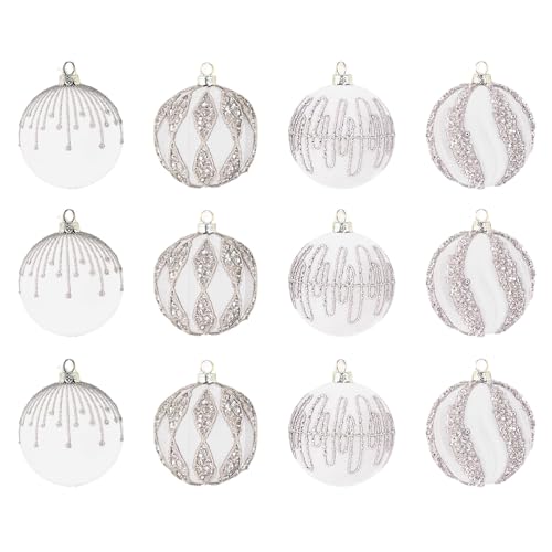 Boules de Noël en velours incassables : lot de 12 pièces sécurisées pour enfants et animaux