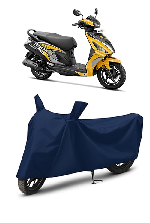 Image of Waterproof Scooty Cover for Hero Maestro Edge 125 | All Weather Protection from Rain, Dust, UV Rays & Scratches with Mirror Pockets & Buckle Belt | Maestro Edge 125 Scooty Cover
