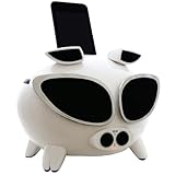 Speakal CIPIG-01-WHT Speakal Cool iPig Motion-Controlled Battery-Operated 2.1 Stereo Docking Station and Speaker System for iPod and iPhone (White)