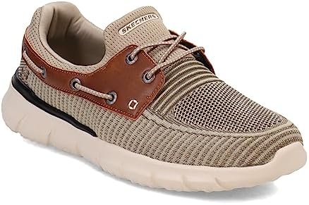 Skechers Men's Del Retto-Clean Slate Knitted Bungee Slip On, TPE, 11 | Image 3