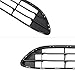 IKON MOTORSPORTS Front Lower Grille, Compatible with 2015-2017 Subaru Legacy, OE Style Unpainted Black ABS Plastic Replacement Front Bumper Hood Grill