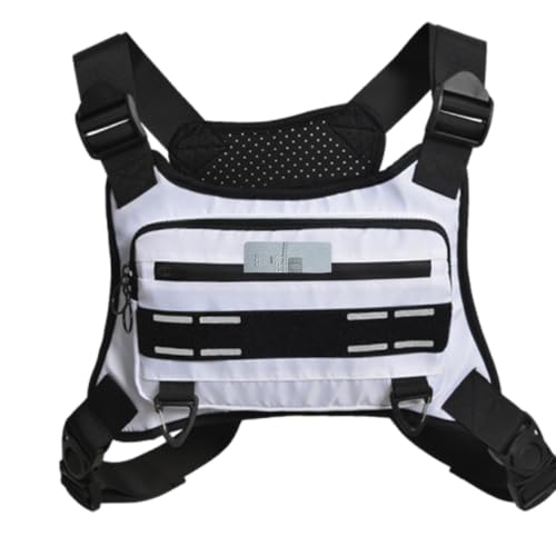 Paquete de pecho deportivo | de soporte para teléfono | de pecho ajustable transpirable, paquete reflectante, , mochila para correr para hombres y mujeres