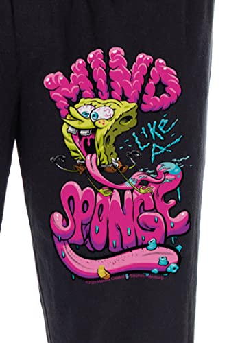 Nickelodeon SpongeBob SquarePants Pajama Pants Men's Mind Like A Sponge Sleepwear Lounge Pants3