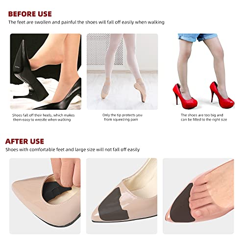 Inserciones relleno de punta para zapatos ajustables 4 pares miniatura 4