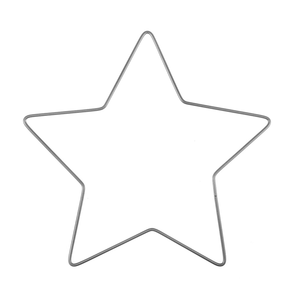 Crafty Capers Silver 25Cm | | Metal Christmas Star | Crafts And Floristry Wreath Projects