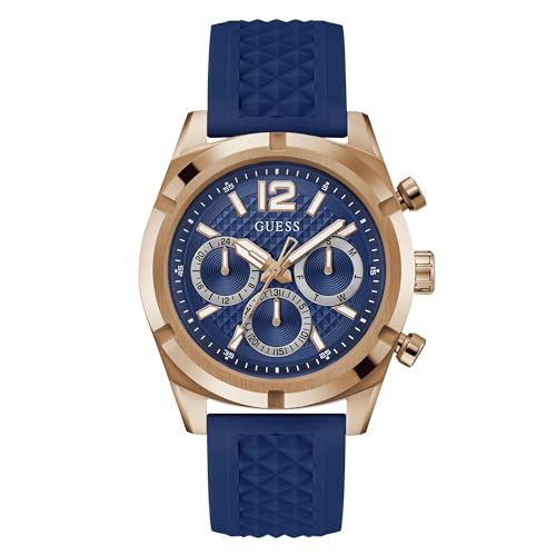 GUESS Analog Watch for Men, Blue Dial, Water Dial Color : Blue - Image 2
