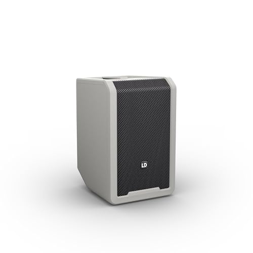 LD Systems ANNY 8 Enceinte Portable de sonorisation Bluetooth alimentée par Batterie avec Table de mixage intégrée Gris