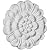 Ekena Millwork ROS04X04AR 3 4 inch OD x 3/8 inch P Artis Rosette, White