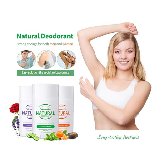 Natural Deodorant, Solid Deodorant Stick, 85g Portable Aluminium Free Deodorant for Women, Mild Long-lasting Solid Balm Lavender & Rosemary Fragrance Deodorant Stick Perfume Women Sweat Resistant - Image 8