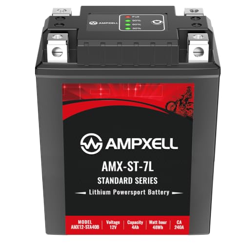 Image of YTX7L-BS Lithium Motorcycle Battery, 12V 4Ah 240 CCA 1.98 lbs Lightweight, Powersports Replacement for ATV UTV Scooter Generator,Compatible with predator 3500 generator battery