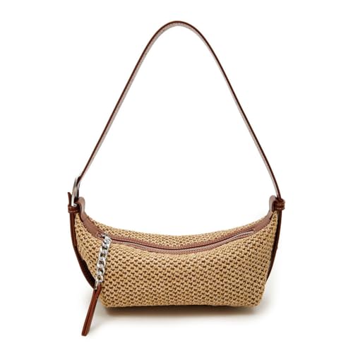 Sac Hobo en Crochet bicolore rétro avec sa sangle réglable confortable