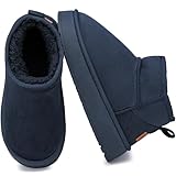 GETAC Botín para Mujer Afelpado, Bota con interior de peluche Suela de Plataforma antideslizante Alto confort Térmico....