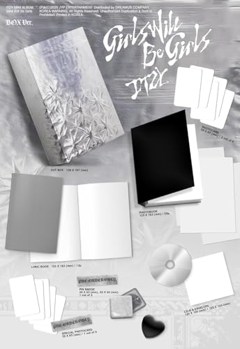 IT'ZY Girls Will Be Girls [Box Ver.] Album+Pre-Order Gift + Extra photocards
