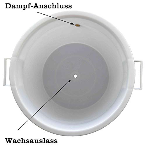 Tolegano Dampfwachsschmelzer mit einem Fassungsvermögen von 100 Liter inkl. Dampferzeuger für den eigenen Wachskreislauf Wachsschmelzer Wabenschmelzer Imkerei Wax Melter elektrisch wachsmelt beekeep – Bild 3