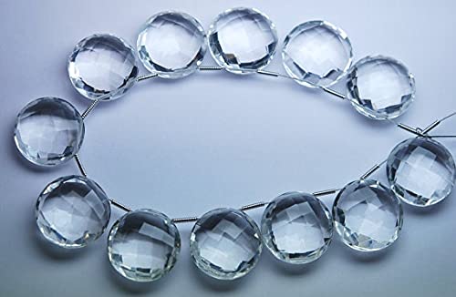Quartz cristal 16mm en briolette pour créer des boucles symétriques