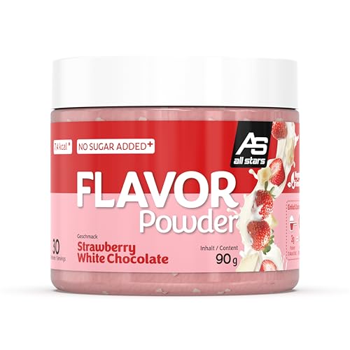 All Stars FLAVOR POWDER Strawberry White Chocolate 1 Dose à 90g I Dein Extra an Geschmack für Speisen und Getränke!