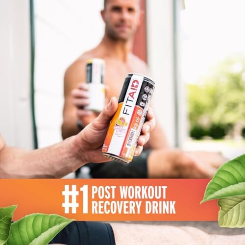 Image of FITAID Post Workout Recovery Drink, Hawaiian Nectar, BCAAs, Glucosamine, Electrolytes, Paleo, Vegan & Gluten-Free, No Artificial Sweeteners, Naturally Flavored, Vitamins B, C, D3, E, Turmeric