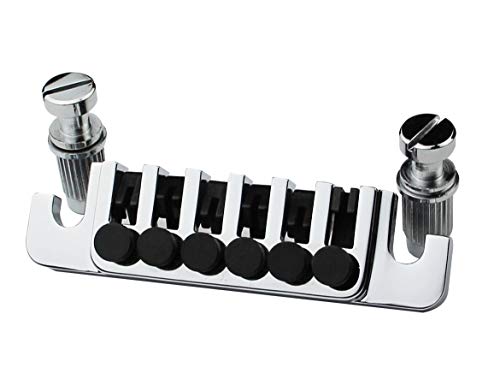 Guyker Guitar Bridge Tailpiece - Tune-O-Matic Bridges Replacement for EPI LP SG 6 String Electric Guitar (Chrome)