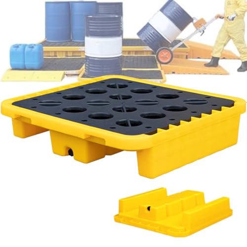 Bac de rétention avec drain 72x72cm pour stopper les fuites de garage