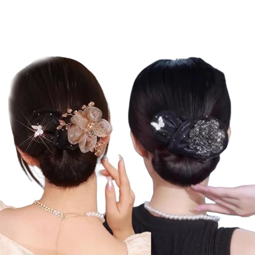 Pinza para el pelo de bola, rodillo de moño para el cabello, rodillo de moño para el cabello, rizador de pelo perezoso, moños hábiles, moños