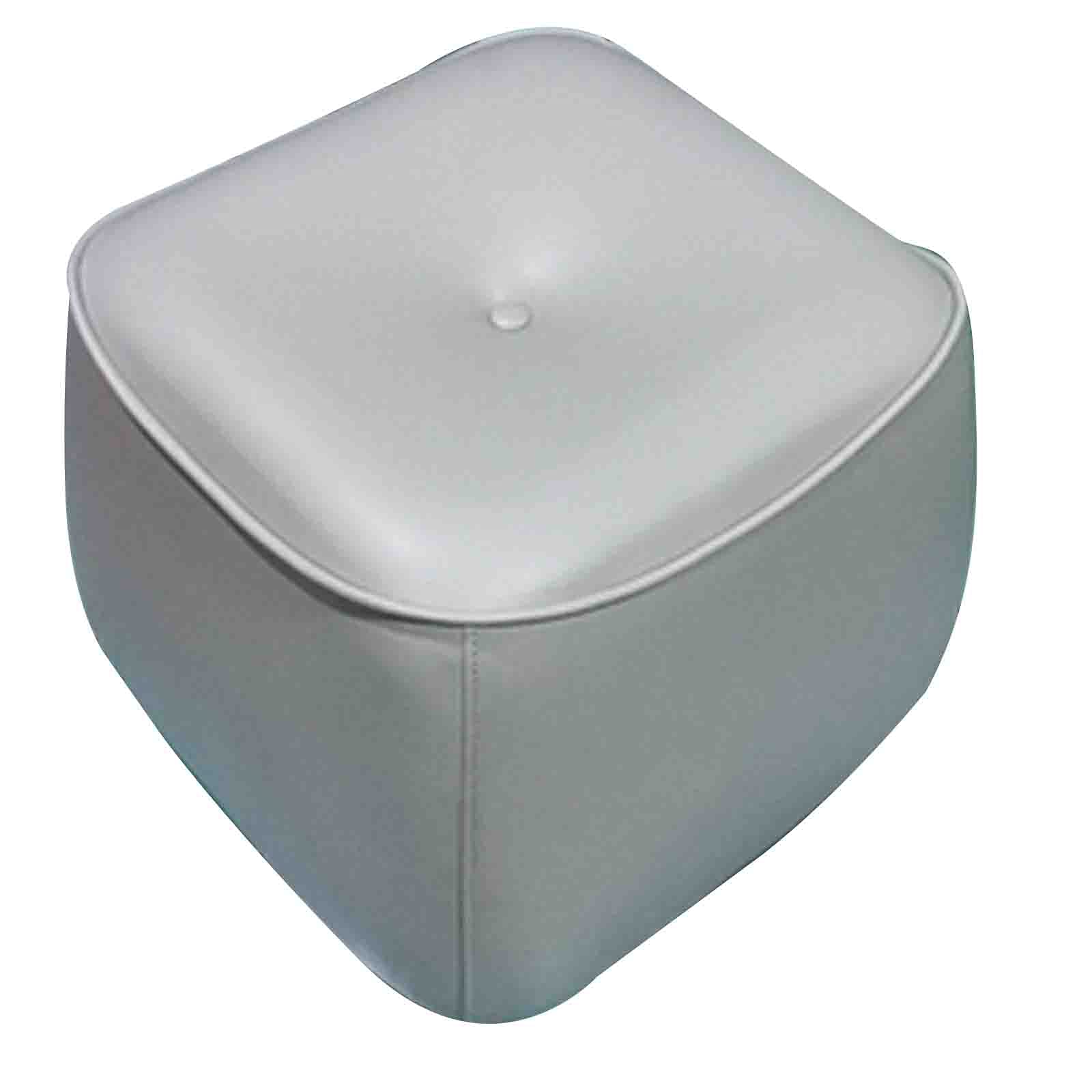 Tabouret de salon en cuir confortable pour surélever les pieds