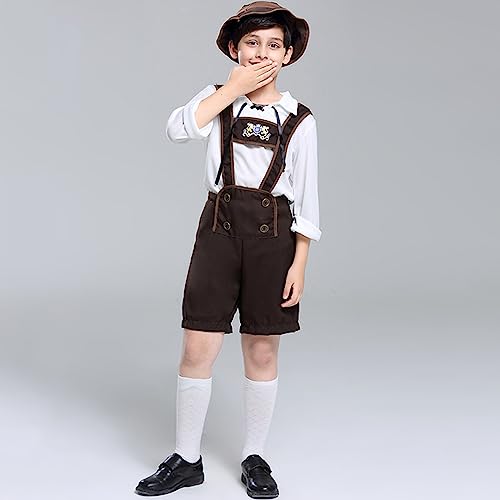 Disfraz de escenario para niños conjunto de ropa bordada para festivales folclóricos 7