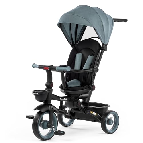 moovkee. Kinder Dreirad mit Schubstange ab 1 Jahr mit 360-Grad-Sitz –...