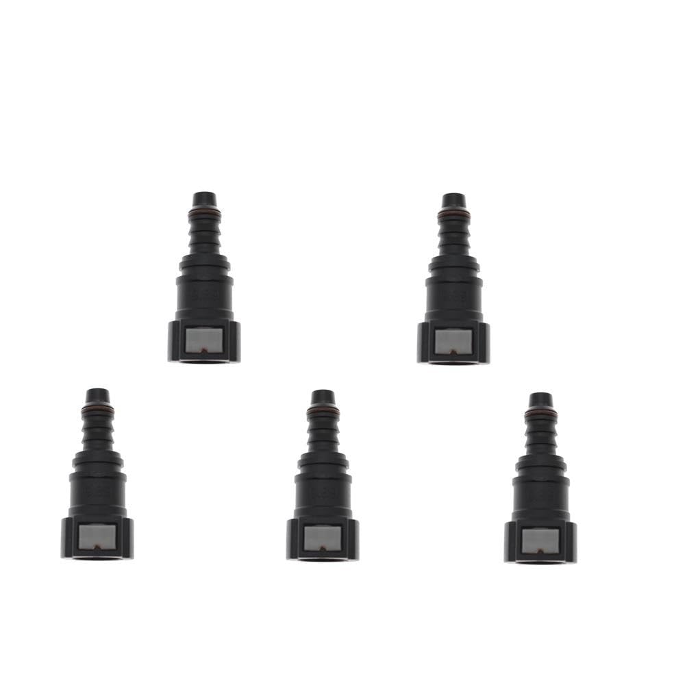 Dyyopra 5Pcs Car Fuel Line Quick Connector Hose Coupler Id8 9.89 Nylon Oil Pipe Connect Disconnect(5Pcs)
