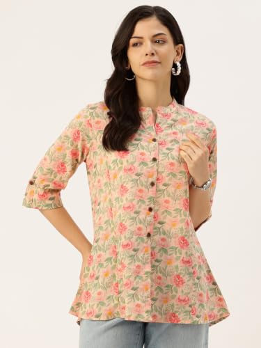 Image of Printed Mandarin Shirt - Casual & Chic (S-3XL)