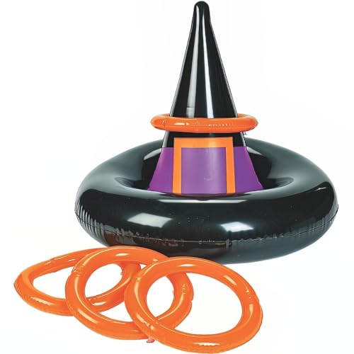 Fun Express Inflatable Witches Hat Ring Toss Game -...