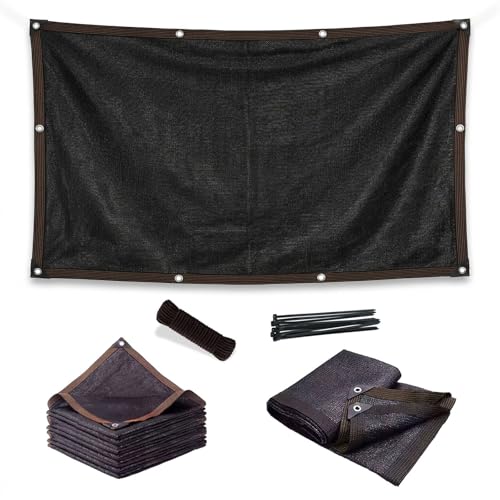 Genérico Toldo Vela Rectangular Impermeable, Malla Ocultacion Jardin Exterior 90% Proteccion UV, Toldos Exterior Terraza, Valla Ocultacion Jardin y Balcon Malla de Sombreo para Pérgola(6.0x11.0 M)