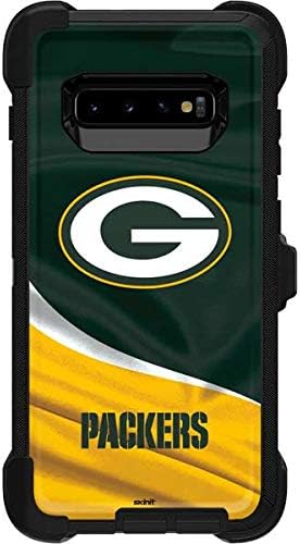 Skinit Decal Skin Compatible with OtterBox Defender Galaxy S10 Plus - Officially Licensed NFL Green Bay Packers Design