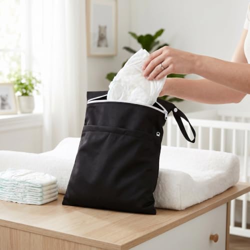 Bolsas de pañales impermeables OUNONA reutilizables para trajes de baño y viajes con bebés 7