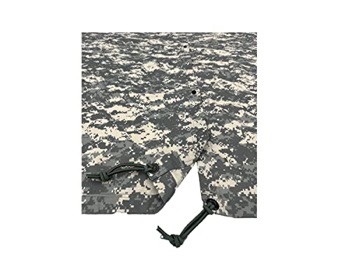 Redfeather Snowshoes Interlink Camo Tarp - 100% Waterproof Heavy Duty Nylon - Made In The Usa - 2 Pack W/Bag & Elastic Cord, 4' X 7' #TOP4