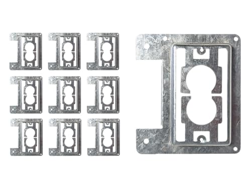 Placa de bajo voltaje de acero pregalvanizado BestMounts multiuso antiformación paquete de 10 2