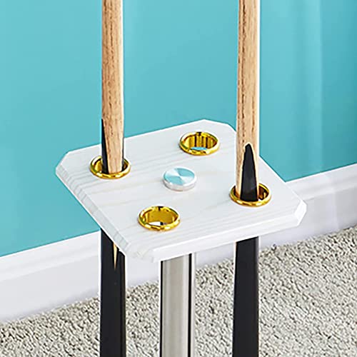 Support de queues de billard vertical meuble rangement sol en bois - 4