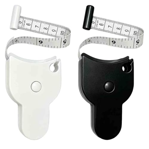 CEJAS 2 Unidades Cinta Metrica Corporal, Cinta De Medir Cuerpo, ABS Y PVC Flexible Y Duradero, Kit De Medición Corporal, Para Gimnasio, Costura, Fitness Y Control De Peso