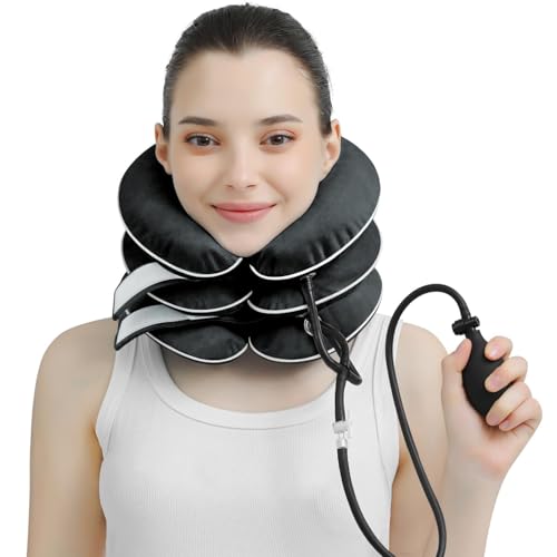 image for S Cervical Neck Traction Device for Neck Pain Relief - Inflatable Neck