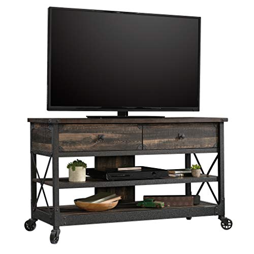 Sauder Steel River Tv Stand, For Tvs Up To 52", Carbon Oak Finish #TOP5