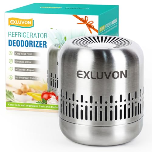 Exluvon Refrigerator Deodorizer,Lasts for 10 Years Fridge Deodorizer Kitchen Gadgets Air Purifier...