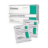 Safetec Ammonia Inhalant Pouches First Aid 10 per Box, No Color