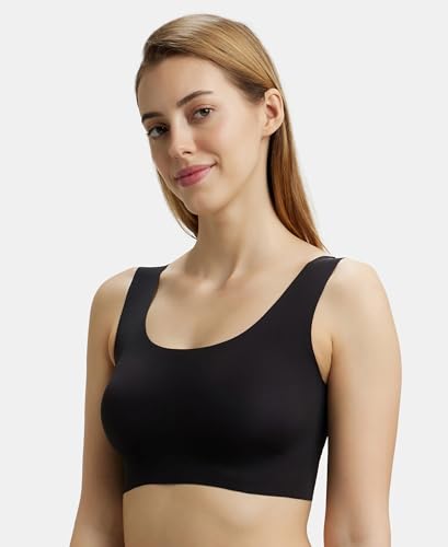 Image of Jockey 1839 Lounge Bra | Wirefree | Padded | Full Coverage | 360 Degree Stretch and Removable Pads | Microfiber Nylon Fabric