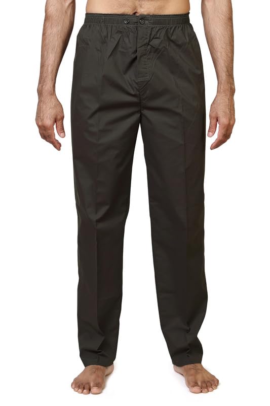 homry TATWAM Men's Cotton Solid Pyjama (Pack of 1) (2533P_Charcoal_M)-picture-15