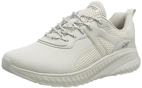 Skechers Bobs Squad Chaos Brilliant Synergy, Zapatos deportivos Mujer, Natural Mesh/ Synthetic, 35 EU
