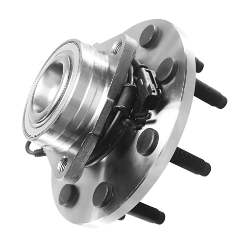 Image of Detroit Axle - RWD Front Wheel Bearing Hubs for 2006 2007 2008 Dodge Ram 2500 3500, 2 Wheel Bearing and Hubs Assembly Replacement Pair Hubs