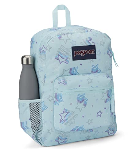 Image of JanSport Cross Town Backpack 17 inch x 12.5 inch x 6 inch - Simple Bag for Everyone with 1 Main Compartment, Front Utility Pocket - Premium Class Accessories - Sparkle Stars