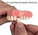 Fake Teeth-Gum Material for Making Temporary Partial or Full Denture,Tooth Fixing Kit for Improving Condident Smile (Light Pink)