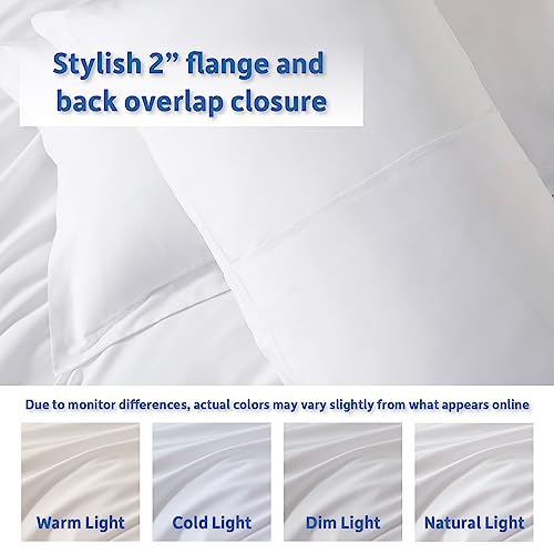 Nestl Twin Duvet Cover Set - Soft Double Brushed White Duvet Cover Twin/Twin Xl, 2 Piece, With Button Closure, 1 Duvet Cover 68X90 Inches And 1 Pillow Sham #TOP7