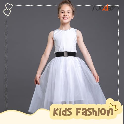 SUOSDEY Girls Wide Waist Kids Belt for Dresses Kids Stretch Elastic Waist Belt for Girls2